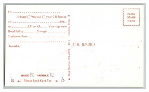 QSL Radio Card From Mobile Ala. Alabama KMR - 1859 