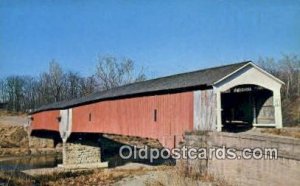 West Union, Parke Co, IN USA Covered Bridge Unused 