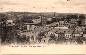Postcard A View from Prospect Place in Fort Plain, New York
