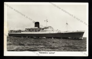 UC121 - Union Castle Liner - Pendennis Castle - postcard