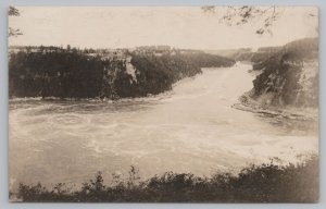 Niagara Falls New York~Birdseye Whirlpool in Niagara River~c1915 RPPC 