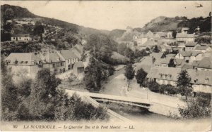 CPA La Bourboule Le Quartier Bas et le Pont Montel (1239259)