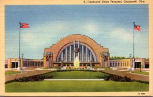 Ohio Cincinnati Union Terminal 1942 Curteich