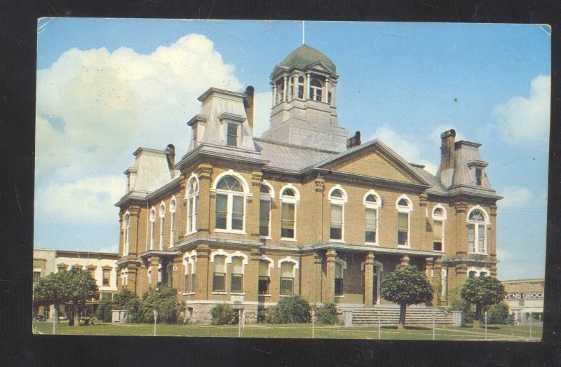 Versailles Missouri County Court House Downtown Vintage Postcard
