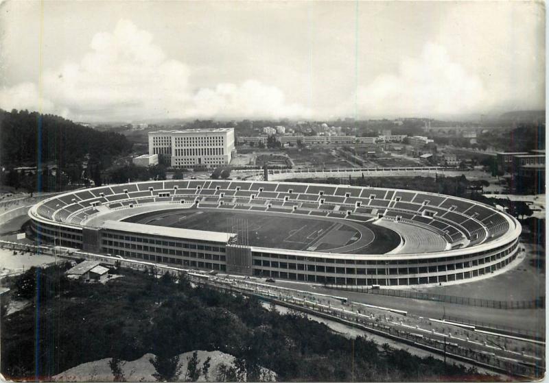 Rome football stadium  The Hundred tausend`s  photo postcard