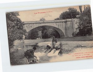 Postcard Le Pont Sur La Garonne, Labroquère, France