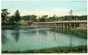 Portsmouth NH-New Hampshire, Sagamore Creek Bridge Structure, Vintage Postcard