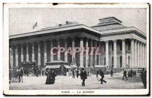 Old Postcard Paris stock exchange