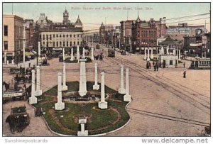 Ohio Lima Public Square & North Main Street 1911