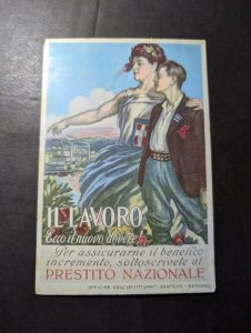 Mint Italy WWII National Loan Advertisement Postcard