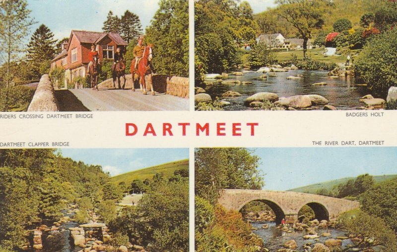 DARTMEET, Devon - Vintage POSTCARD