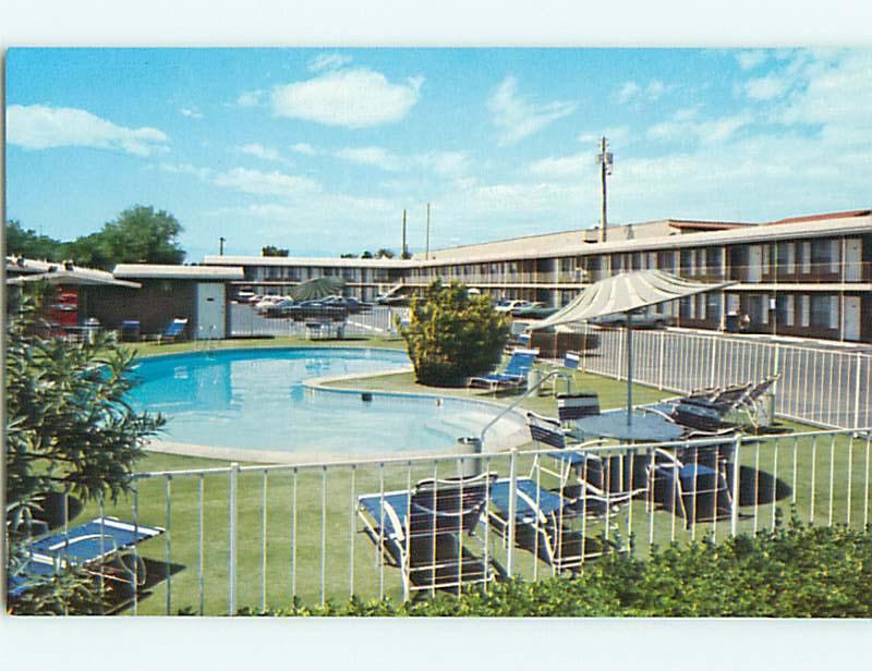 Unused Pre-1980 OLD CARS & RODEWAY INN MOTEL & POOL Las Vegas Nevada NV u7433-22