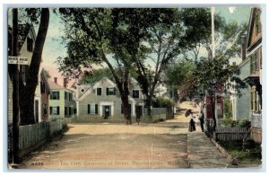 1913 The Turn Commercial Street View Provincetown Cape Cod MA Residence Postcard