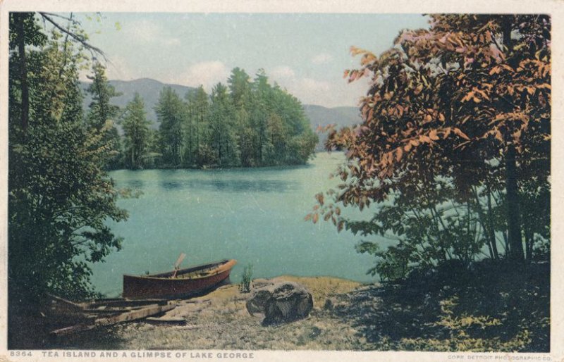 Lake George, Adirondacks, New York - Rowboat at Tea Island - DB - Det Pub