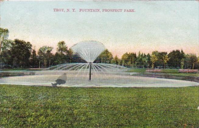 New York Troy Fountain In Prospect Park 1910