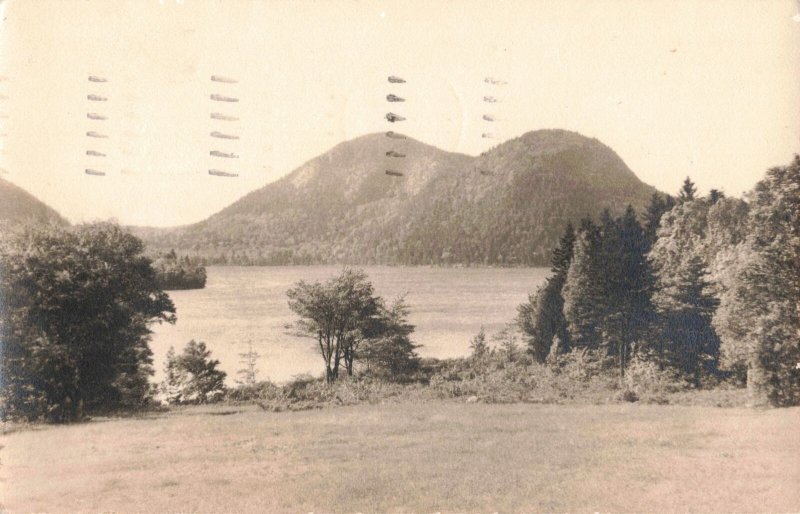 1953 Jordan Pond Acadia National Park Mt. Desert Maine RPPC 2R5-446