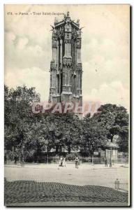 Paris - 4 - Turn St Jacques Old Postcard