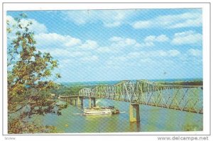 A Stern-Wheeler Steamboat, Hannibal, Missouri, 40-60s