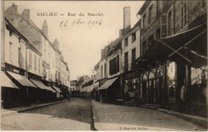 CPA SAULIEU - Rue du Marché (115892)