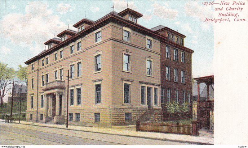 BRIDGEPORT, Connecticut, 1901-07s; New Police & Charity Building