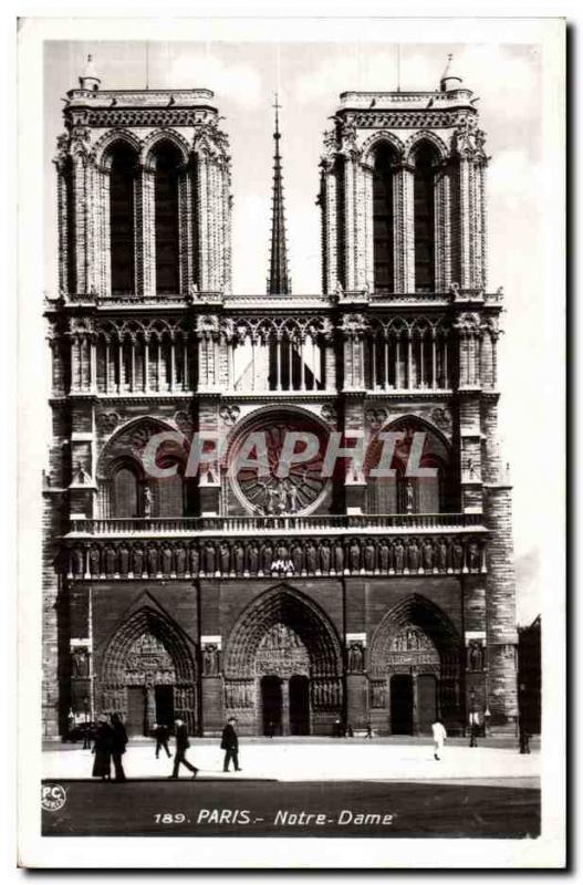 Paris Old Postcard Notre Dame