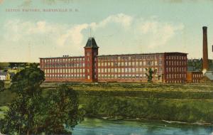 Cotton Factory along Nashwaak River Marysville NB New Brunswick Canada pm 1910