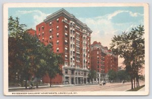 Weissenger-Gaulbert Apartments~Louisville Kentucky~Street & Tree View~Vintage PC