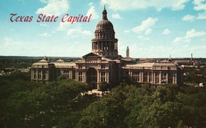 Vintage Postcard Texas State Capitol Building In Austin North End Congress Ave.