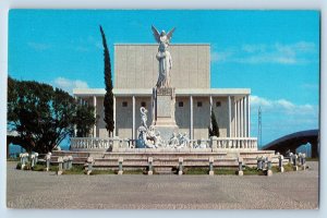 Managua Nicaragua Postcard Monument to Ruben Dario National Theatre c1950's