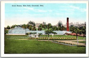 Green Houses Eden Park Cincinnati Ohio OH Landscaped Grounds Plants Postcard