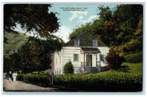 c1910 Old Log Cabin Bedford Springs Pennsylvania PA Unposted Antique Postcard