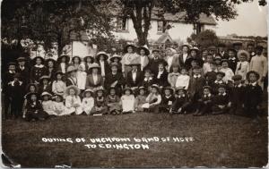 Band Of Hope Urchfont England Wiltshire Group c1913 Real Photo Postcard E38