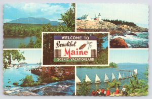 Welcome To Beautiful Maine~Scenic Vacationland~Water Scenes~Attractions~Vintage