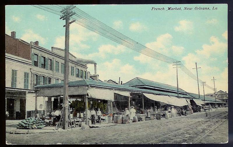 French Market New Orleans LA unused 1910's