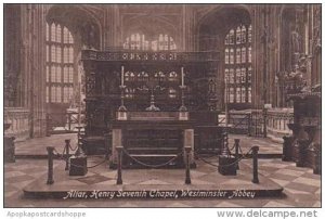 England London Westminster Abbey Altar Henry Seventh Chapel