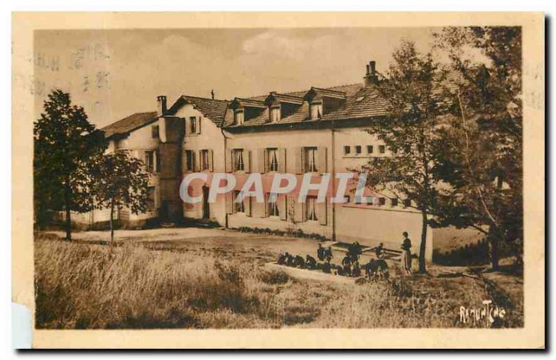 Old Postcard Lucinges Summer Camp