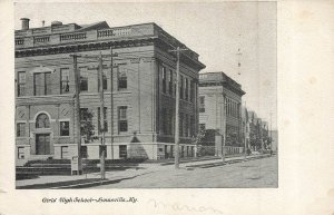 Vintage Girls' High School Louisville KY Divided Back Postcard 1907-1915