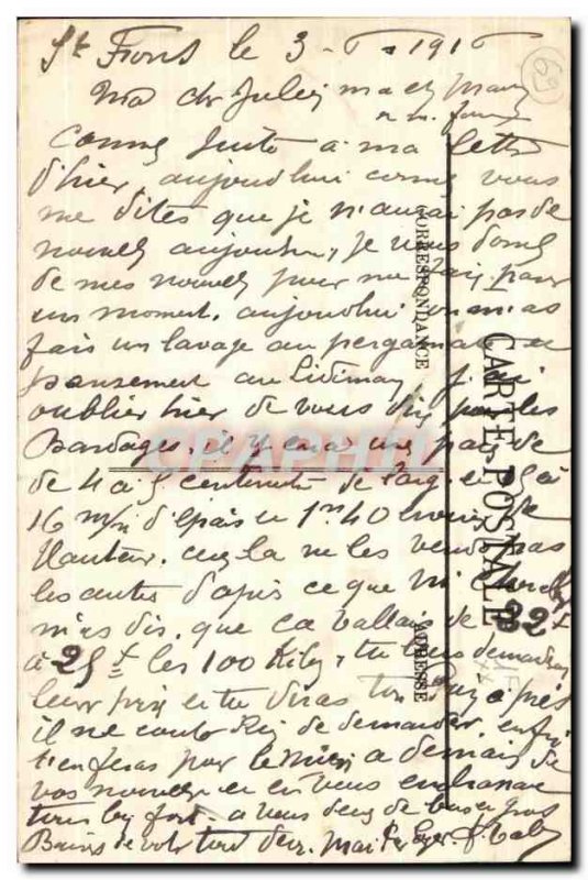 Old Postcard Notre Dame de Fourviere Lyon