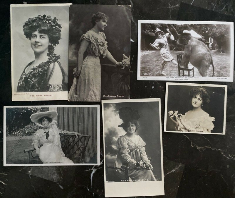 29 England Real Picture postcard Cover British Actress Studholme Collection Lot 