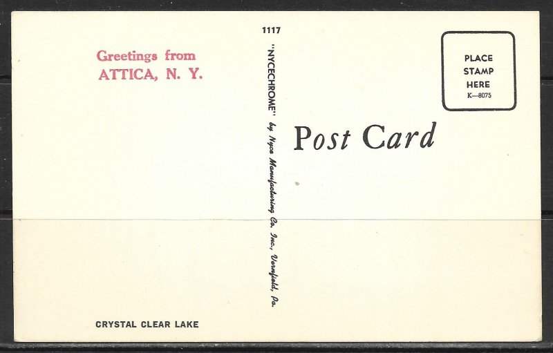 New York, Attica - Greetings From - [NY-522]