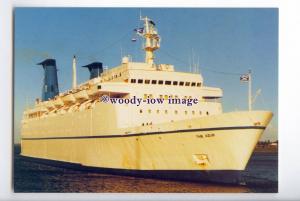 LN1436 - Chandris Liner - The Azur , built 1971 ex Azur , ex Eagle - postcard