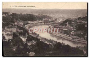 Old Postcard Lyon Panorama on the Saone