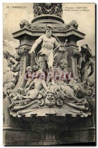 Old Postcard Marseille Fontaine Cantini