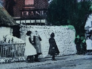 Lancashire Blackpool BISPHAM shows THE OLD BANK c1906 Postcard by Advance Series