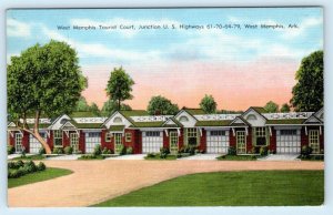 WEST MEMPHIS, Arkansas AR ~ Roadside Motel WEST MEMPHIS TOURIST COURT  Postcard