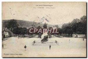 Postcard Old Cahors Allees Fenelon
