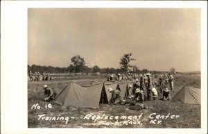 Fort Knox KY Training Replacement Center c1940s Real Photo postcard