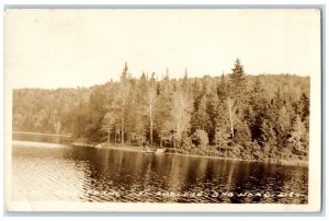 1938 St. Adolphe De Howard Quebec Canada River View RPPC Photo Postcard