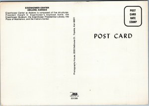 postcard Abilene, Kansas - Eisenhower Center, aerial