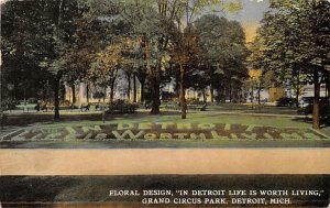 Grand Circus Park Floral Calendar  - Detroit, Michigan MI  